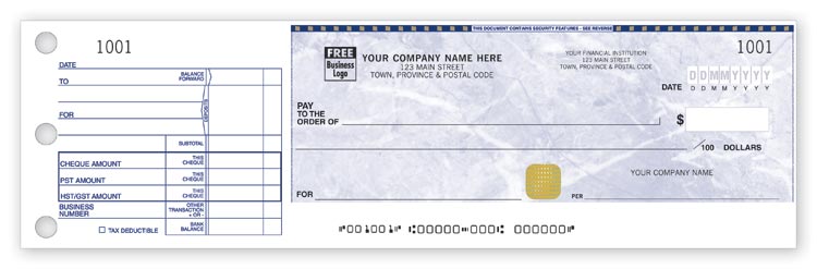 1 per page Security Cheques | DFS