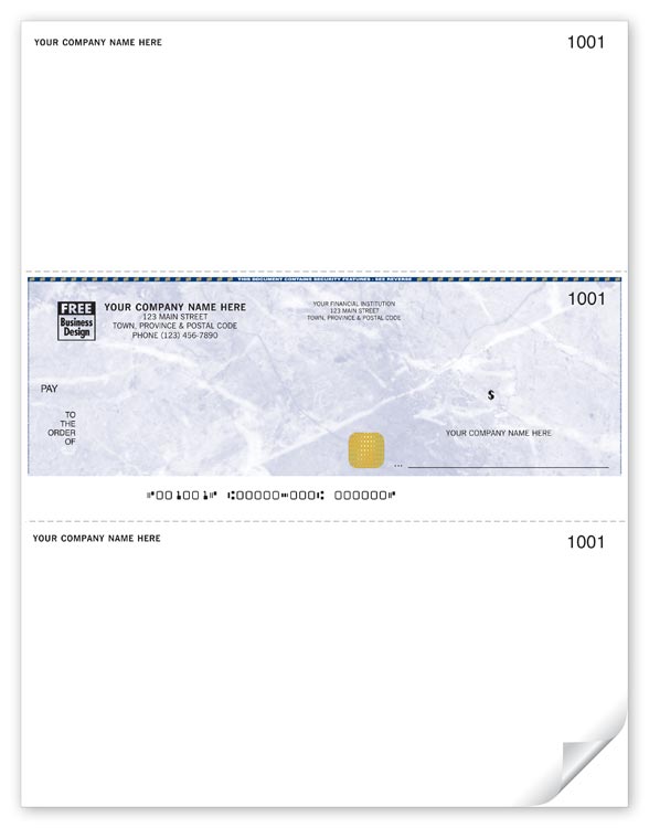 Security Laser Middle Cheque | DFS